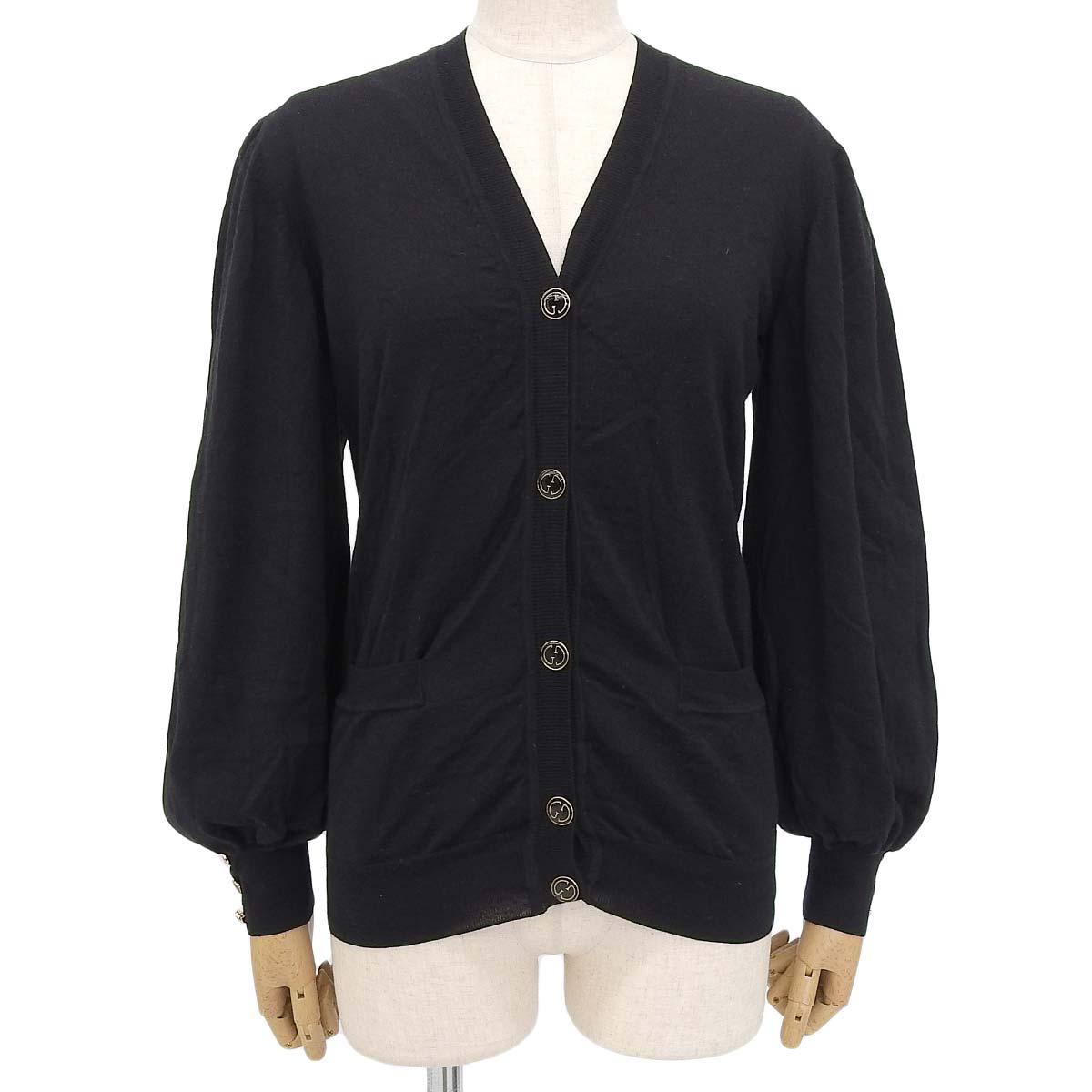 Vネック カーディガン XS