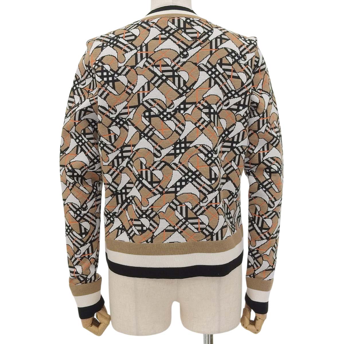 TBモノグラム カーディガン XS