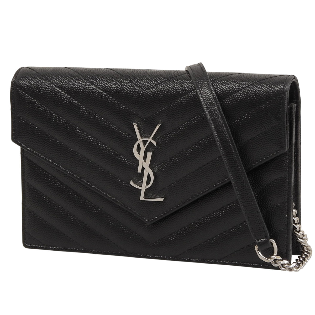 カサンドラ エンベロープ チェーンウォレット ブラック 857605BOW021000