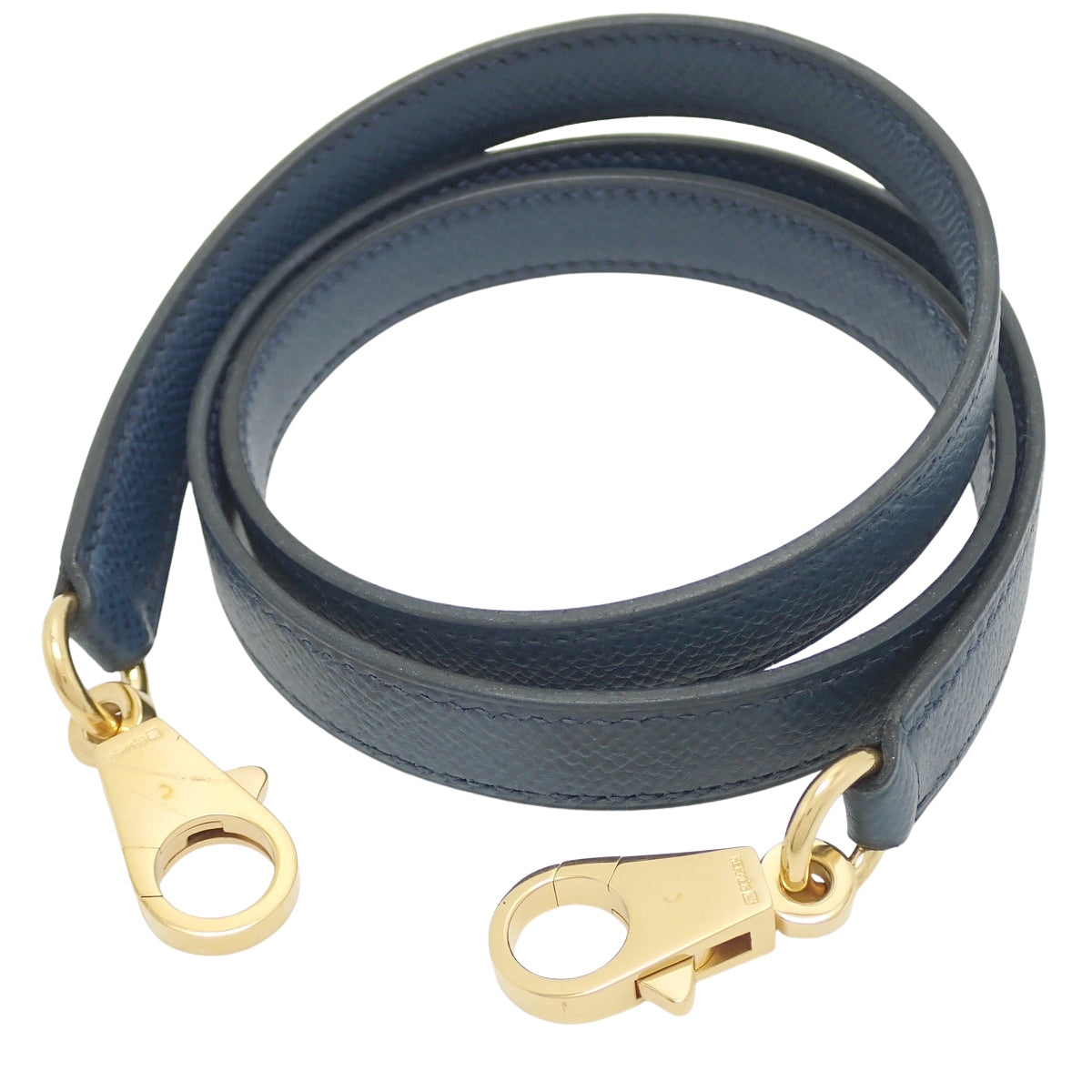 ショルダーストラップ クシュベル ブルー ゴールド金具