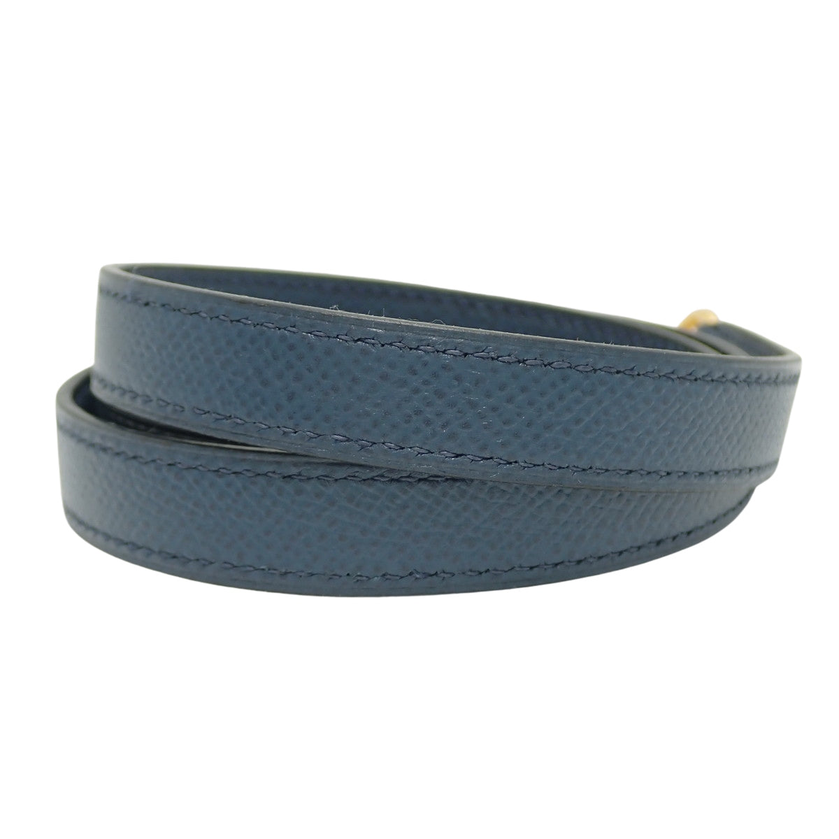 ショルダーストラップ クシュベル ブルー ゴールド金具