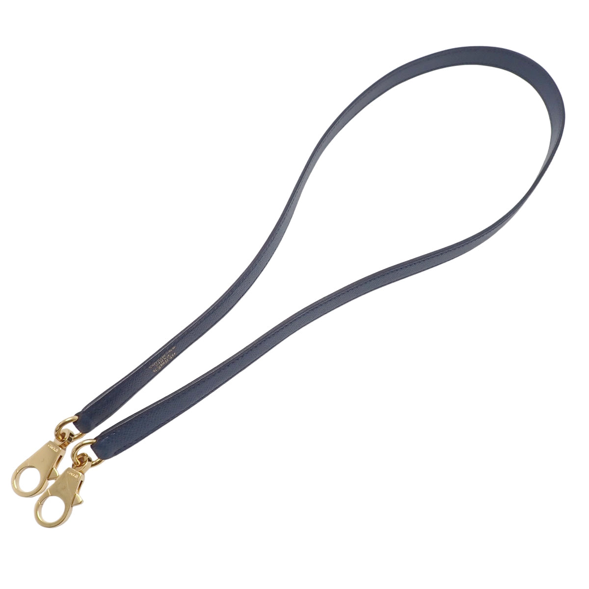 Shoulder strap Courchevel leather Blue Gold hardware
