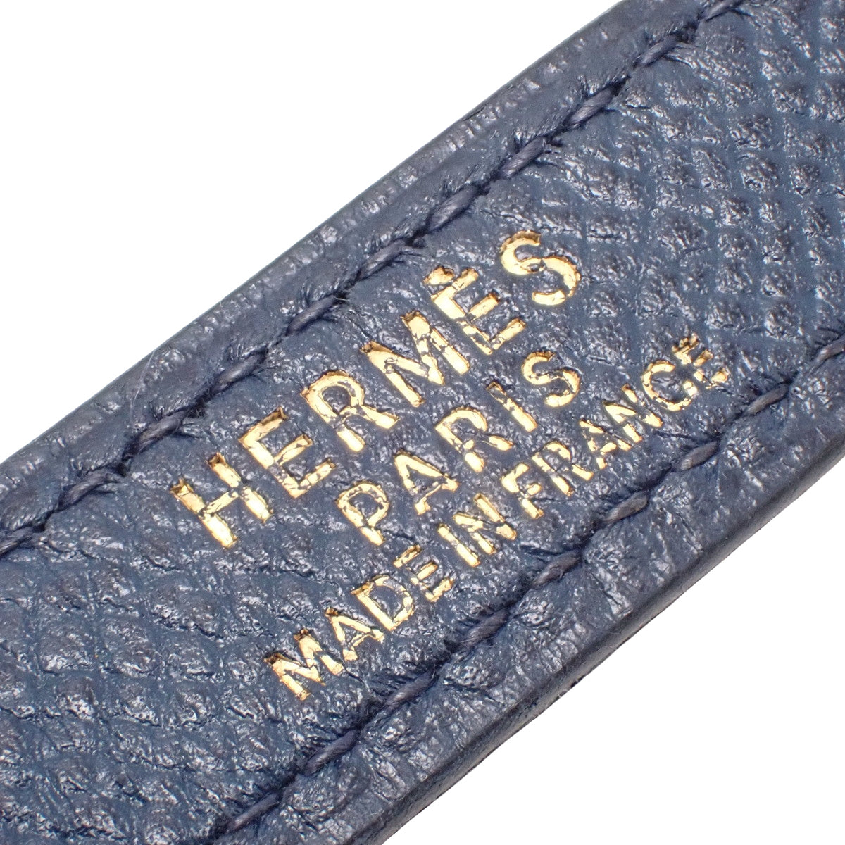 Shoulder strap Courchevel leather Blue Gold hardware