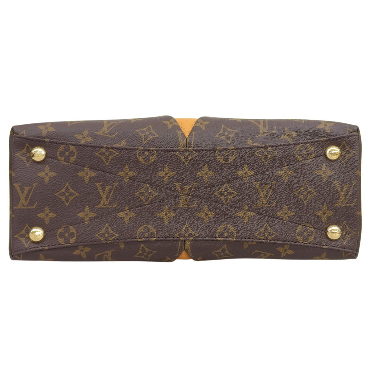 Monogram V Tote MM Monogram Canvas Saffron M43951