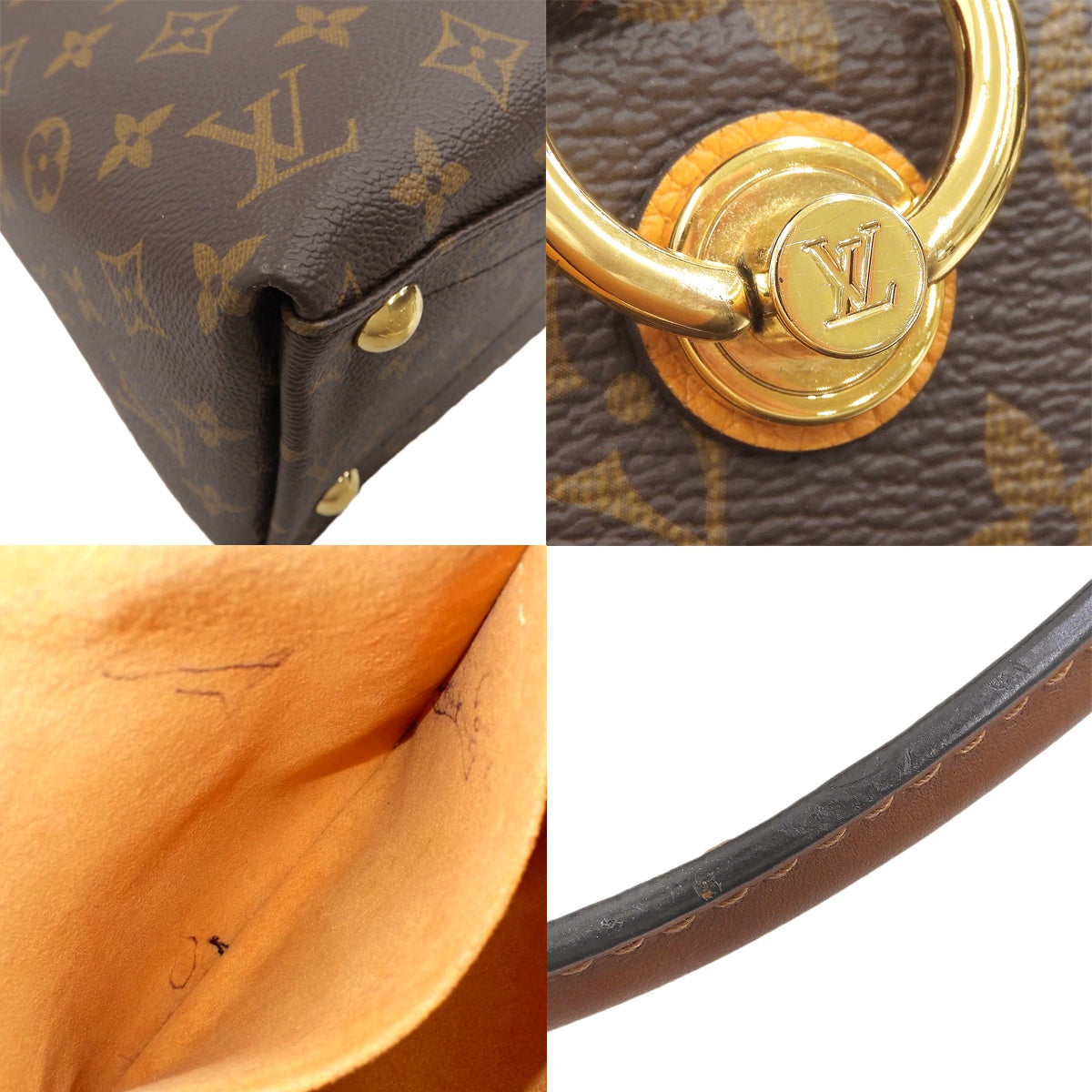 Monogram V Tote MM Monogram Canvas Saffron M43951