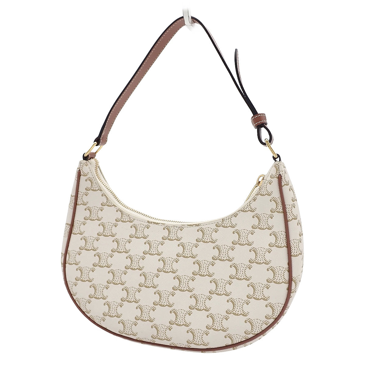 AVA アヴァ バッグ カーフ トリオンフキャンバス ホワイト ブラウン 193952BZJ.01BC