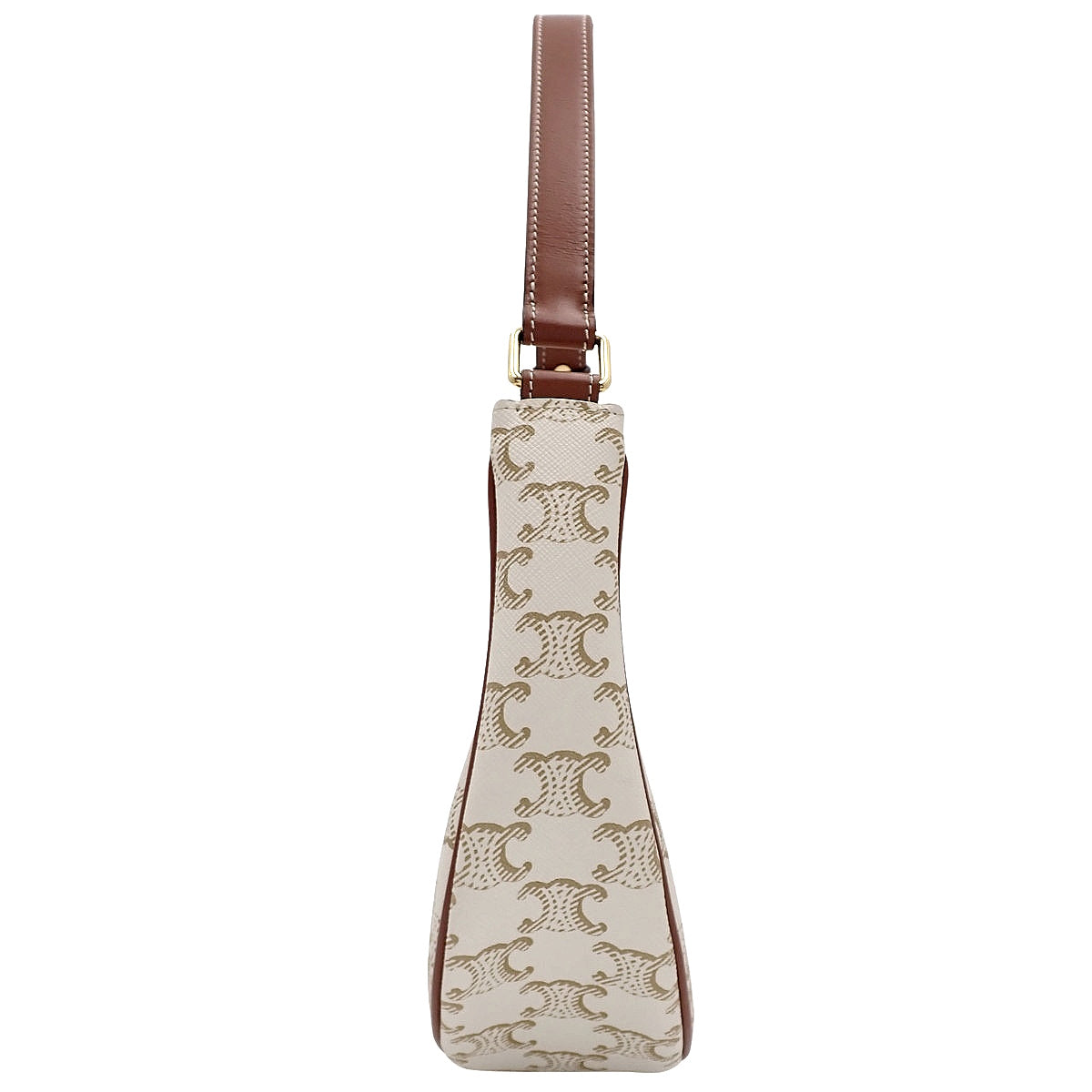 AVA アヴァ バッグ カーフ トリオンフキャンバス ホワイト ブラウン 193952BZJ.01BC