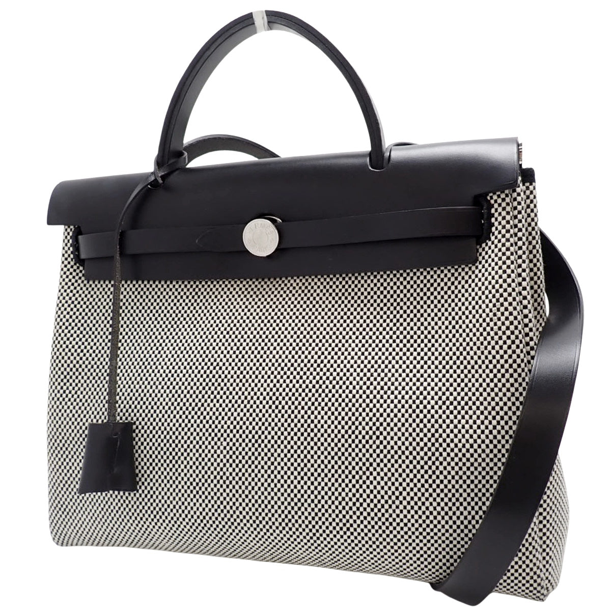 エールバッグジップPM トワルGM ヴァッシュハンター パラジウム金具 ブラック アイボリー D刻印