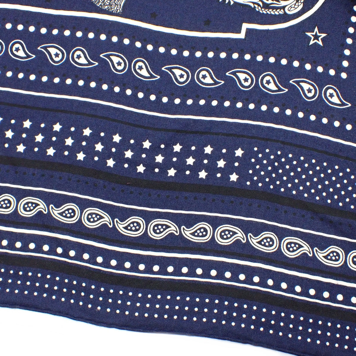 LES CLES BANDANAS レ・クレ バンダナ カレジェアン カレ140 カシミヤ シルク