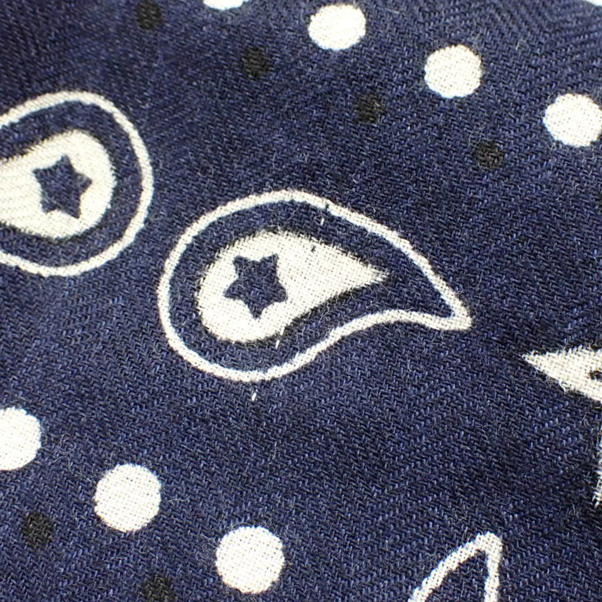 LES CLES BANDANAS レ・クレ バンダナ カレジェアン カレ140 カシミヤ シルク