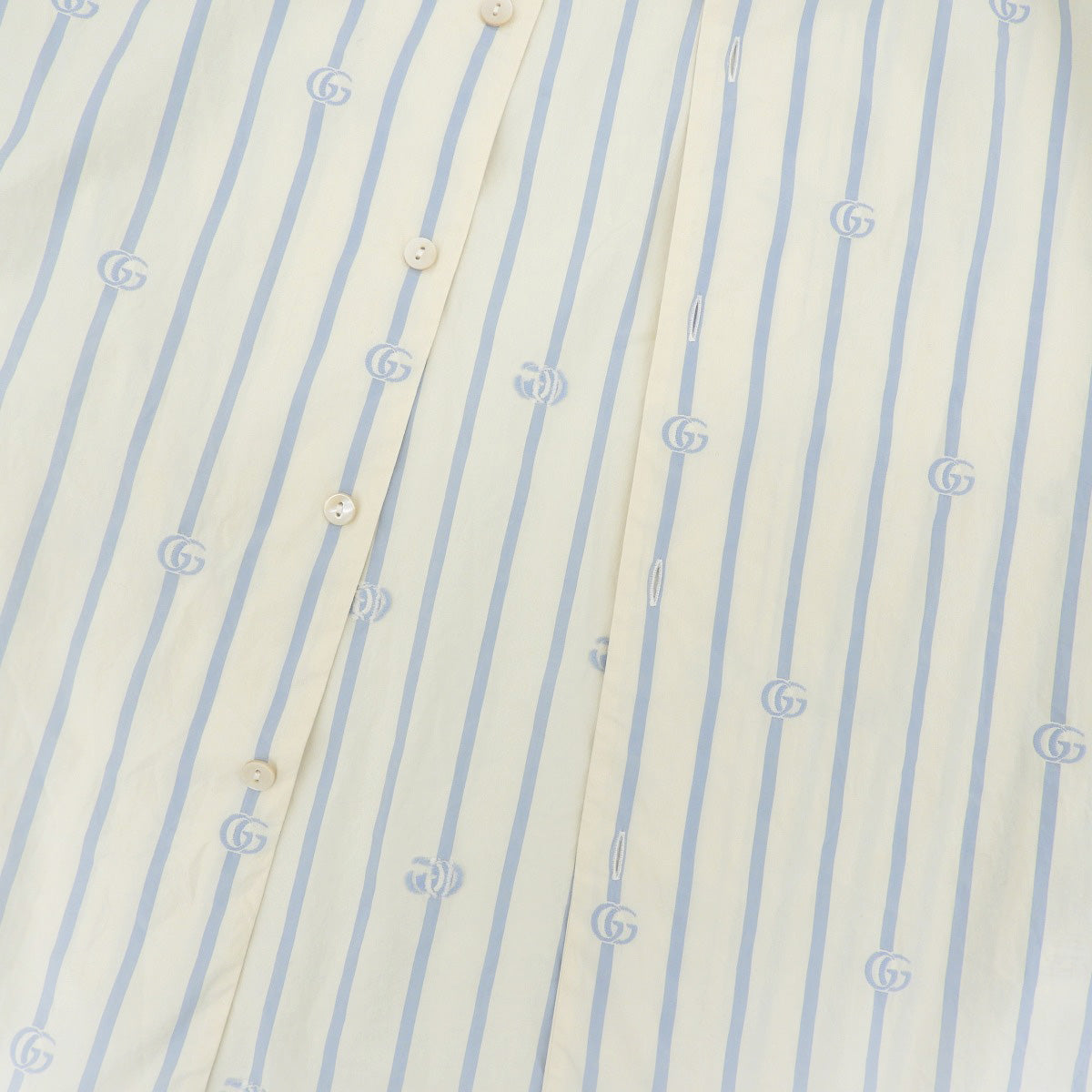 双G 条纹保龄球衬衫 44 短袖