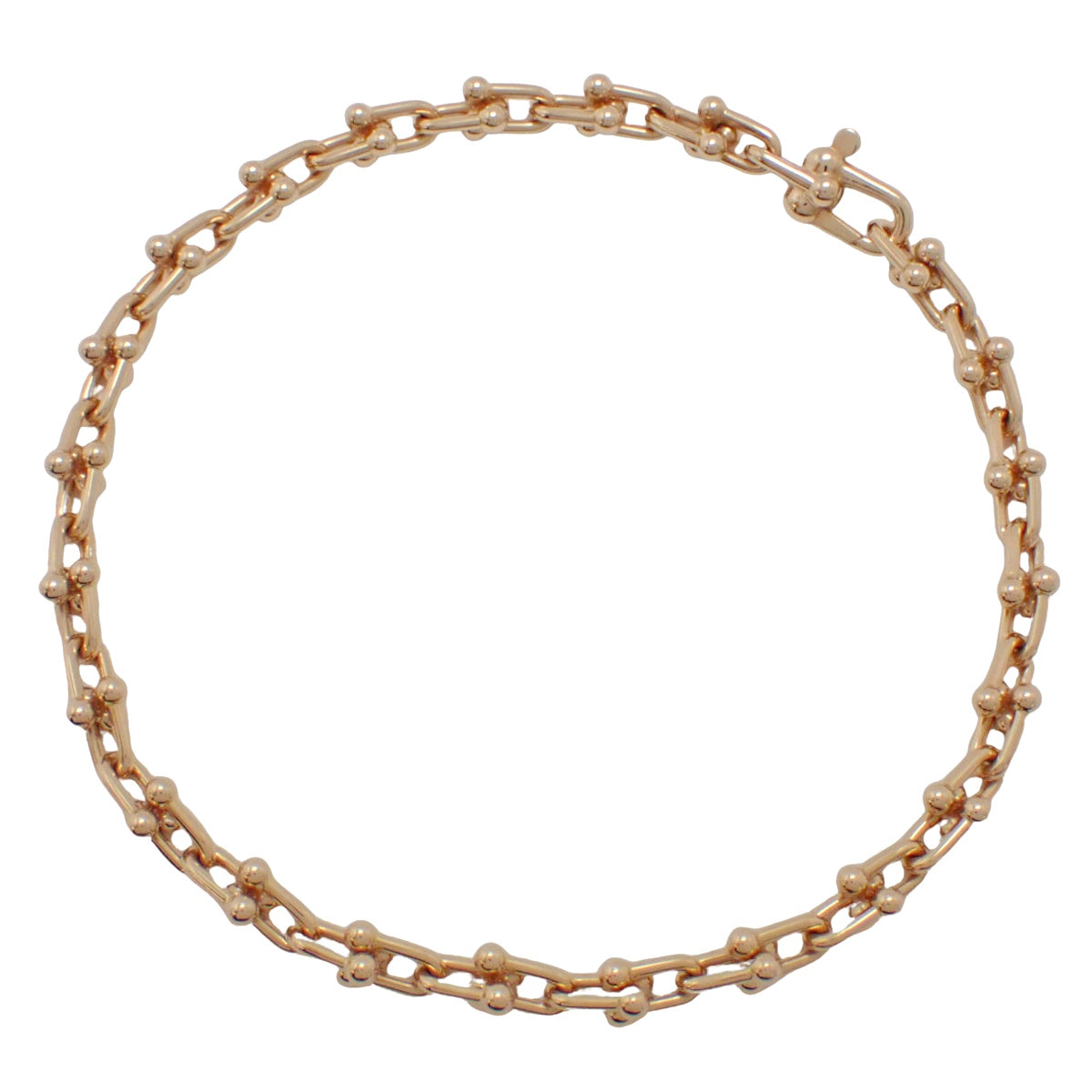 ハードウェア マイクロリンク ブレスレット ピンクゴールド K18PG 10.7g