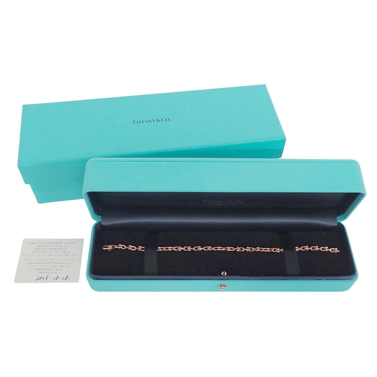 五金微链式手链，粉金 K18PG，10.7克