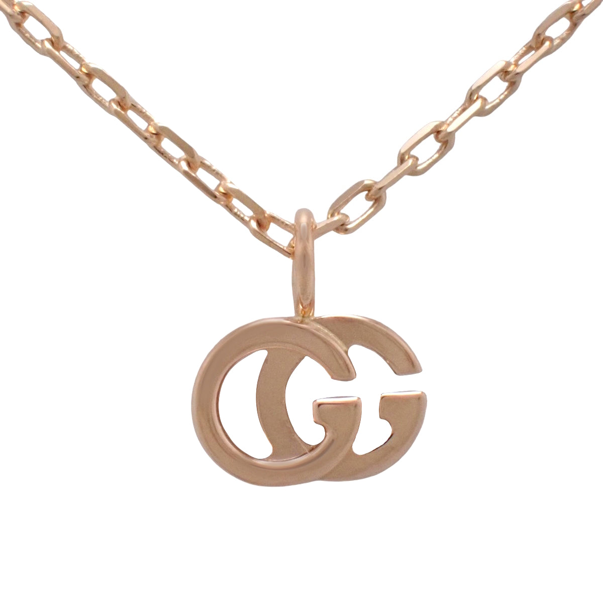 Gucci Running G Necklace, Pink Gold, K18PG, 3.0g
