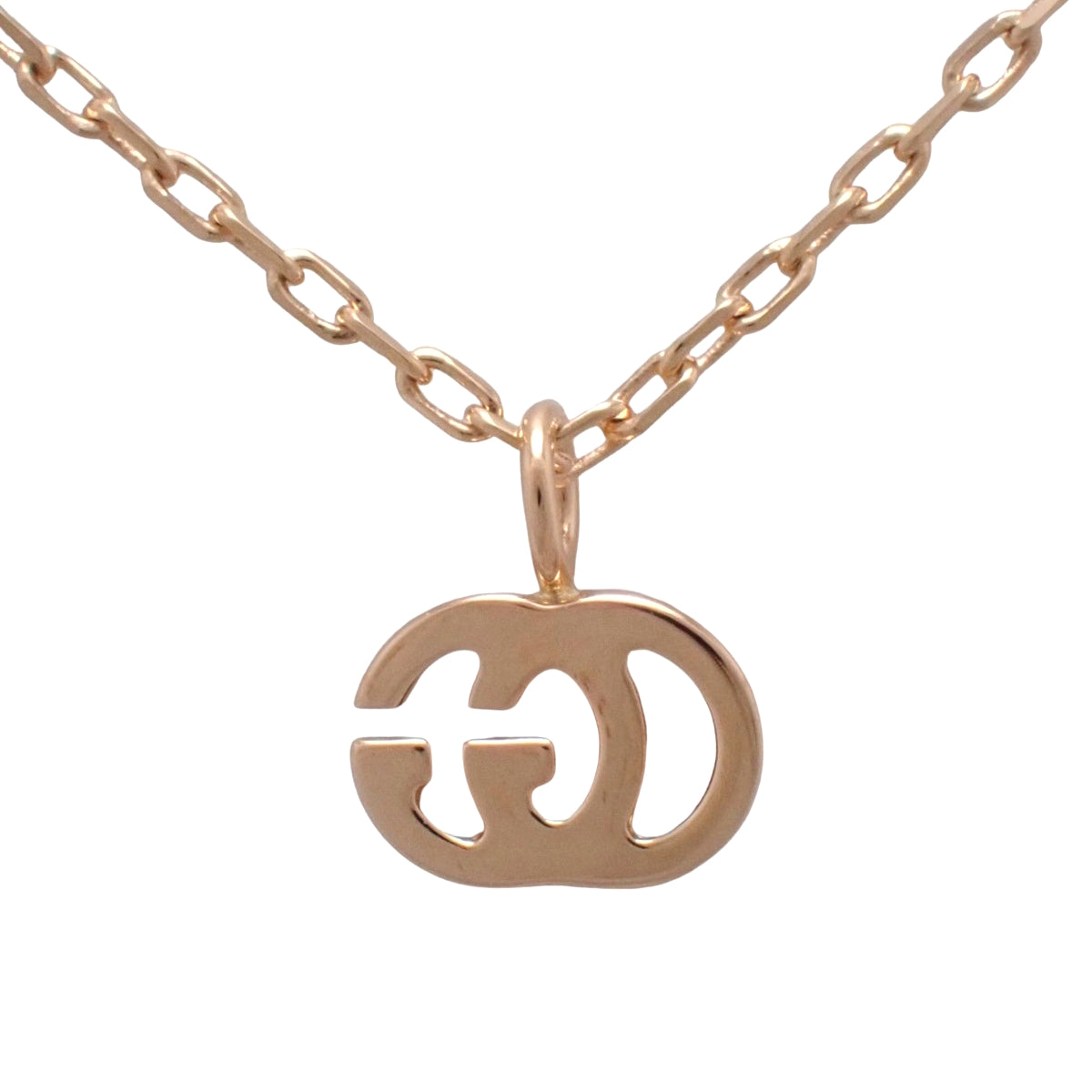 Gucci Running G Necklace, Pink Gold, K18PG, 3.0g