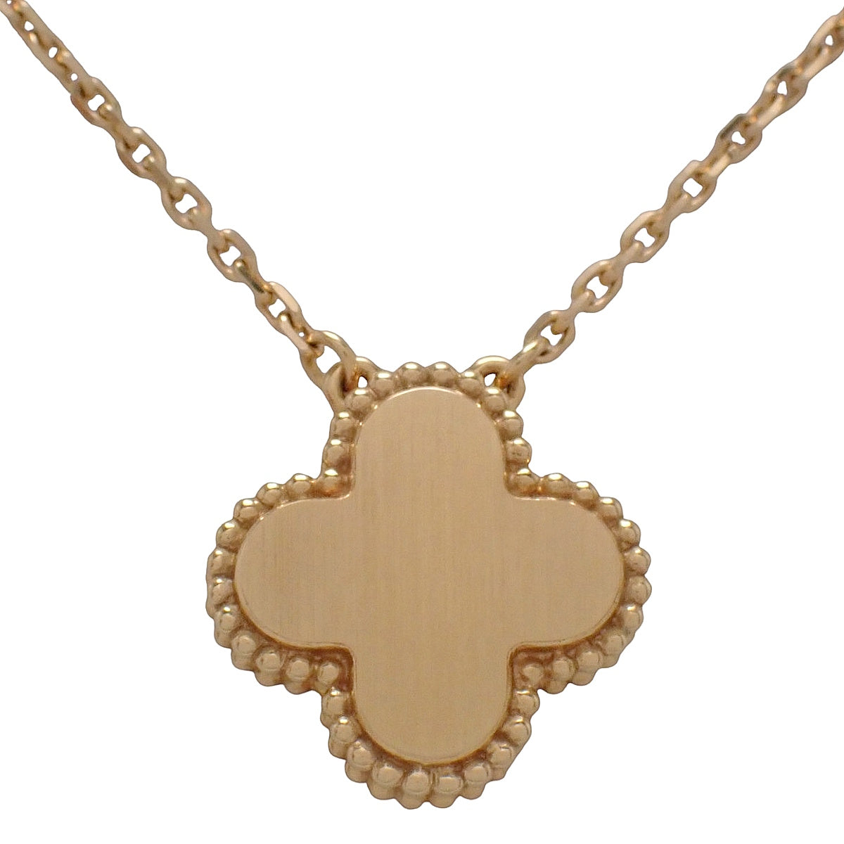 ヴィンテージアルハンブラ ペンダント シルバーオブシディアン/ダイヤモンド ピンクゴールド K18PG 6.5g 2023年ホリデー限定