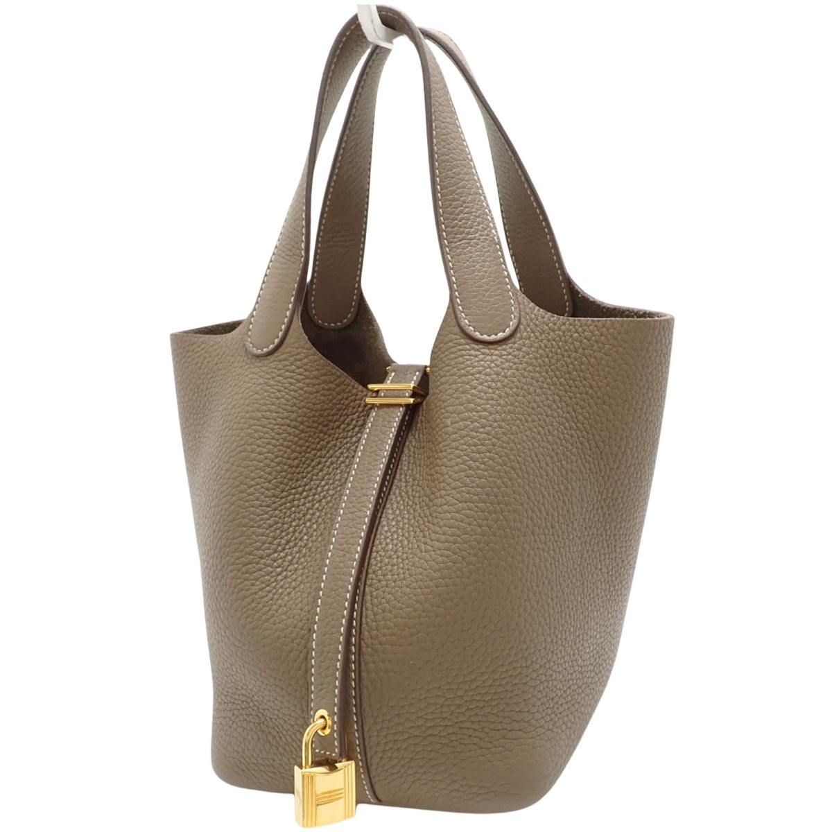 ピコタンロックPM トリヨンクレマンス エトゥープ/エトープ ゴールド金具 Y刻印