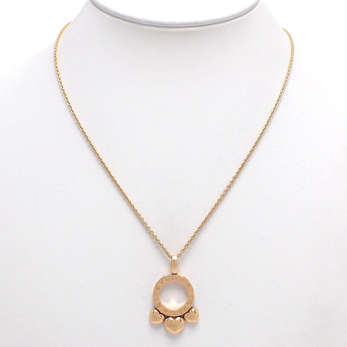 Allegra Heart Necklace K18PG 14.3g