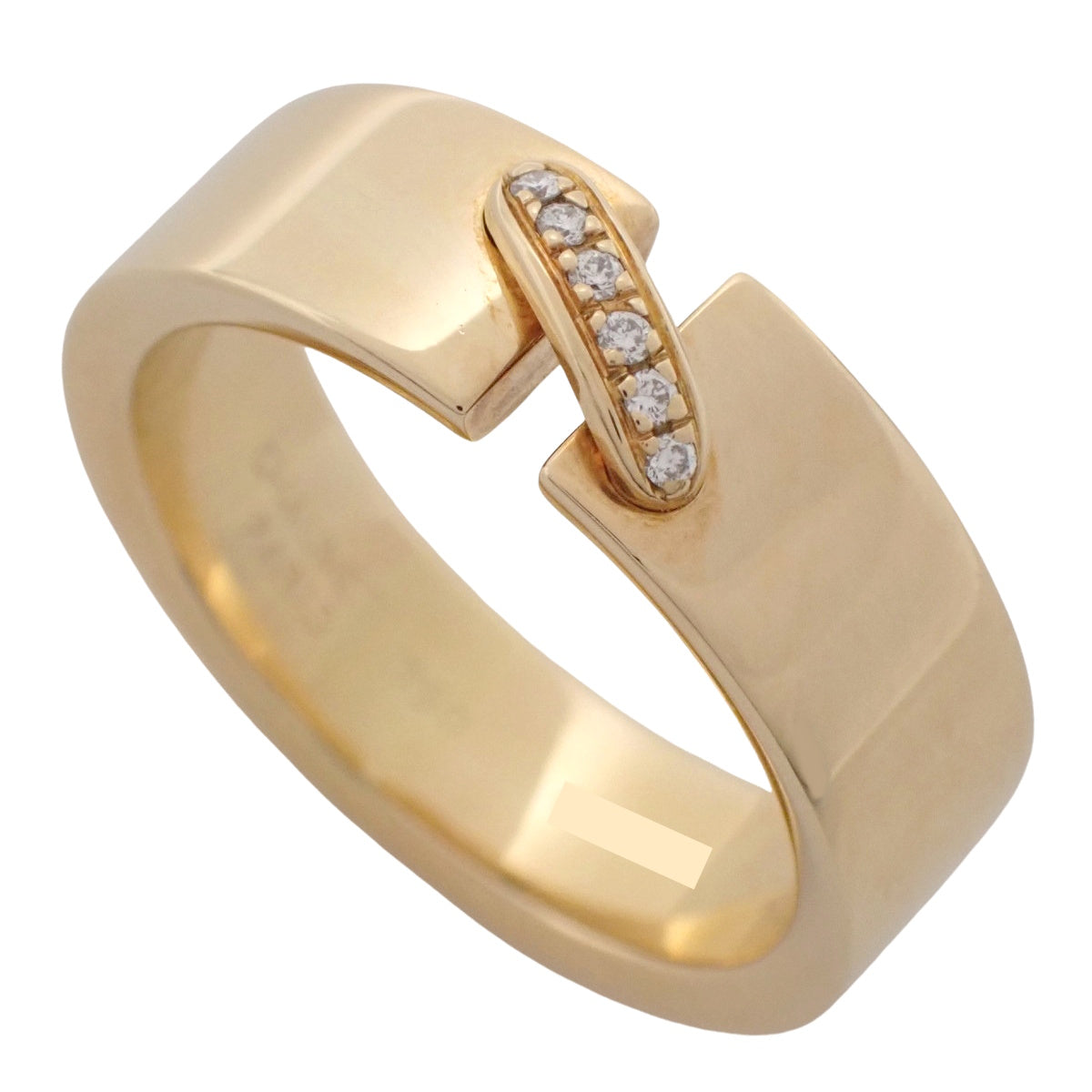 Lien Diamond Ring, Yellow Gold, K18YG, Size 18.5 (58.5), 12.6g