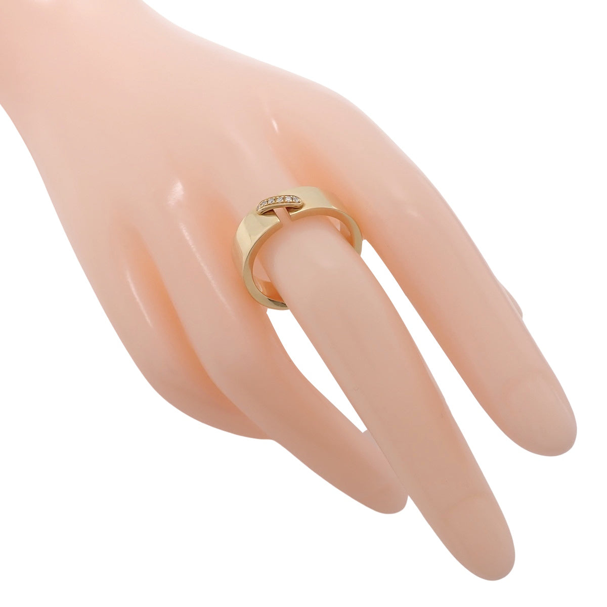 Lien Diamond Ring, Yellow Gold, K18YG, Size 18.5 (58.5), 12.6g