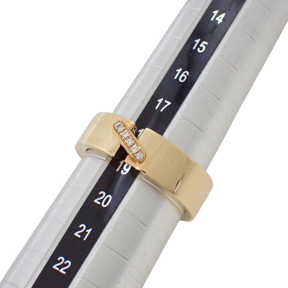 Lien Diamond Ring, Yellow Gold, K18YG, Size 18.5 (58.5), 12.6g