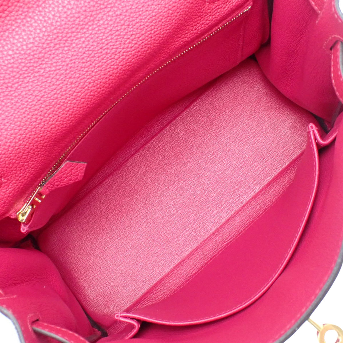 ケリー25 (内縫い) トゴ フランボワーズ ゴールド金具 Z刻印