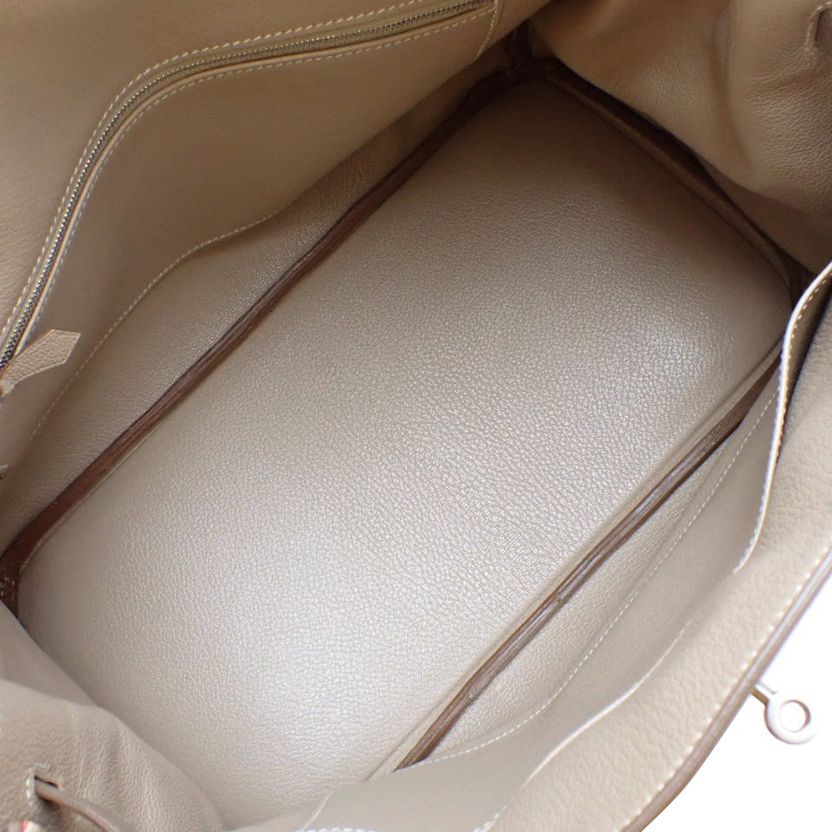 Birkin 35 Casaque Taurillon Clemence Veau Swift Etoupe/Etoupe/Argile/Rose Jaipur Matte Silver Hardware □P stamp