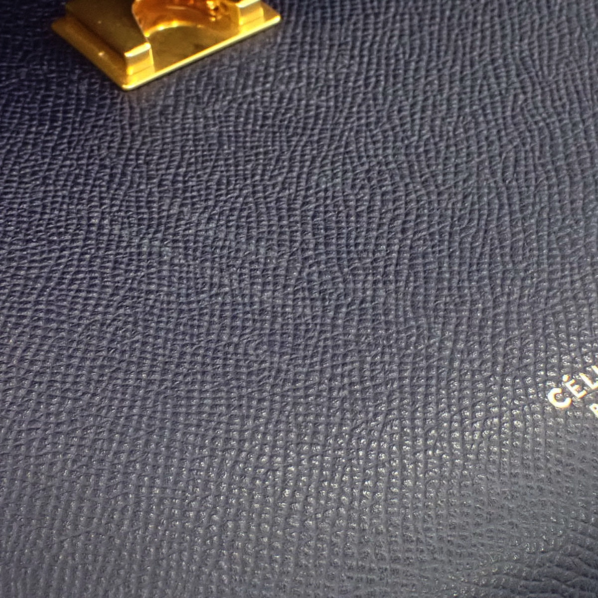 Belt Bag Micro Grained Calfskin Navy 180153ZVA Old logo