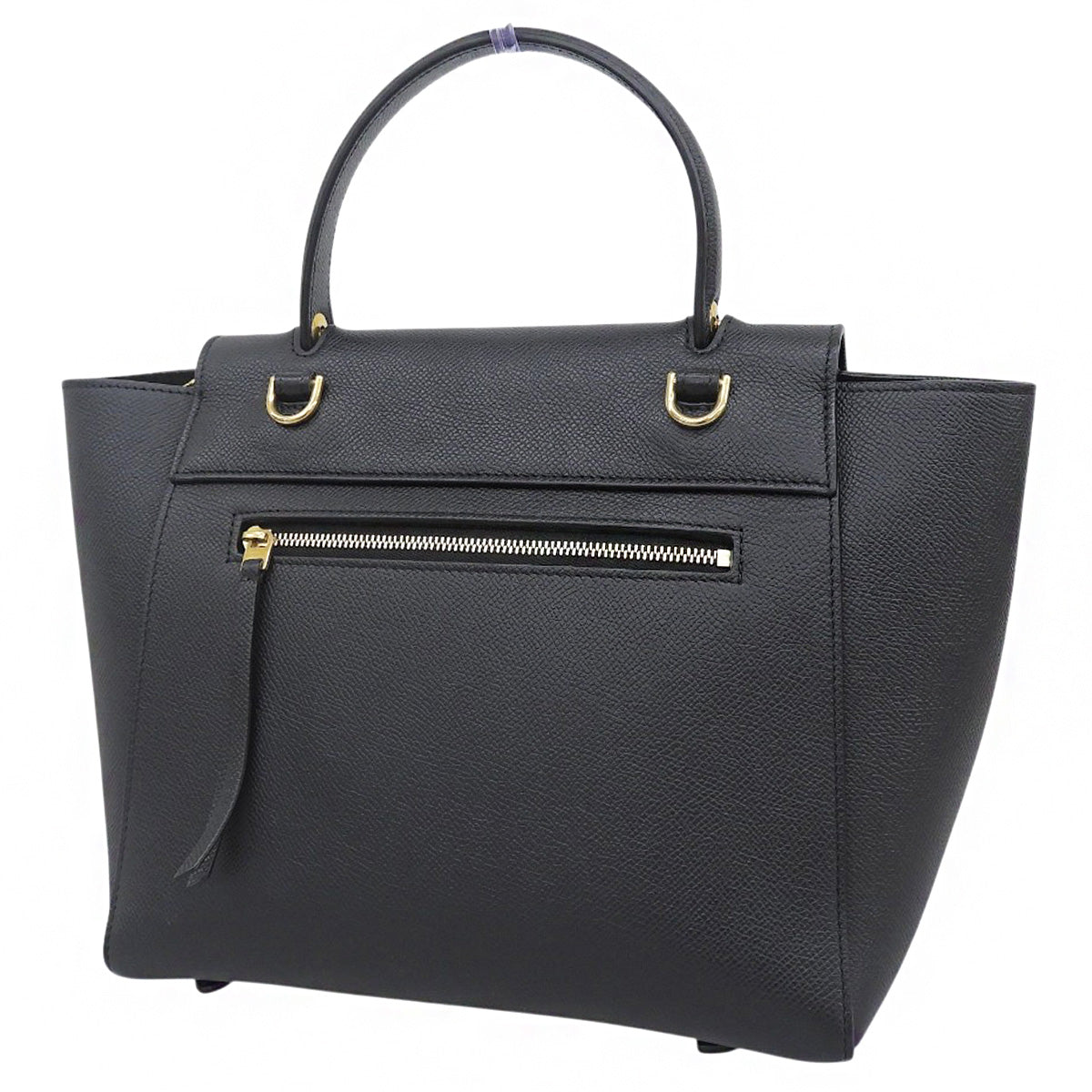 ベルトバッグ マイクロ グレインカーフレザー ブラック