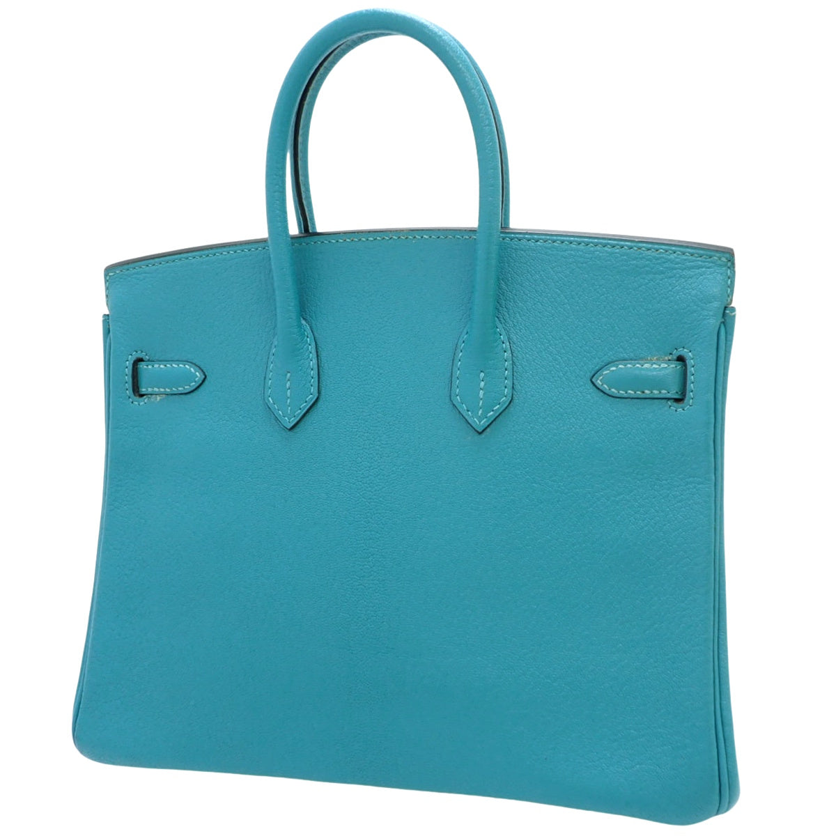 バーキン25 シェーブル パラジウム金具 ターコイズ □I刻印