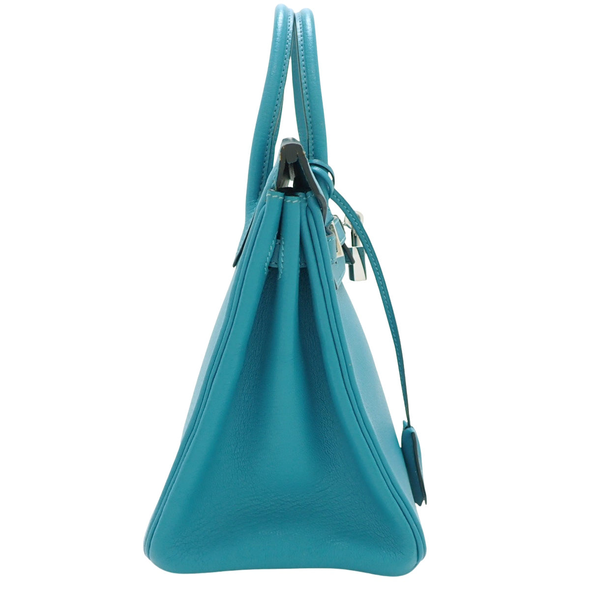 バーキン25 シェーブル パラジウム金具 ターコイズ □I刻印