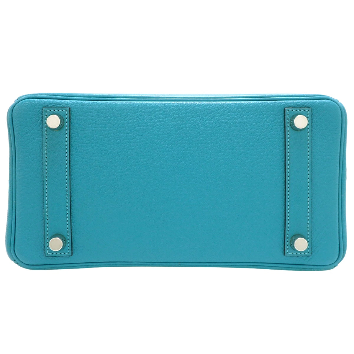 バーキン25 シェーブル パラジウム金具 ターコイズ □I刻印