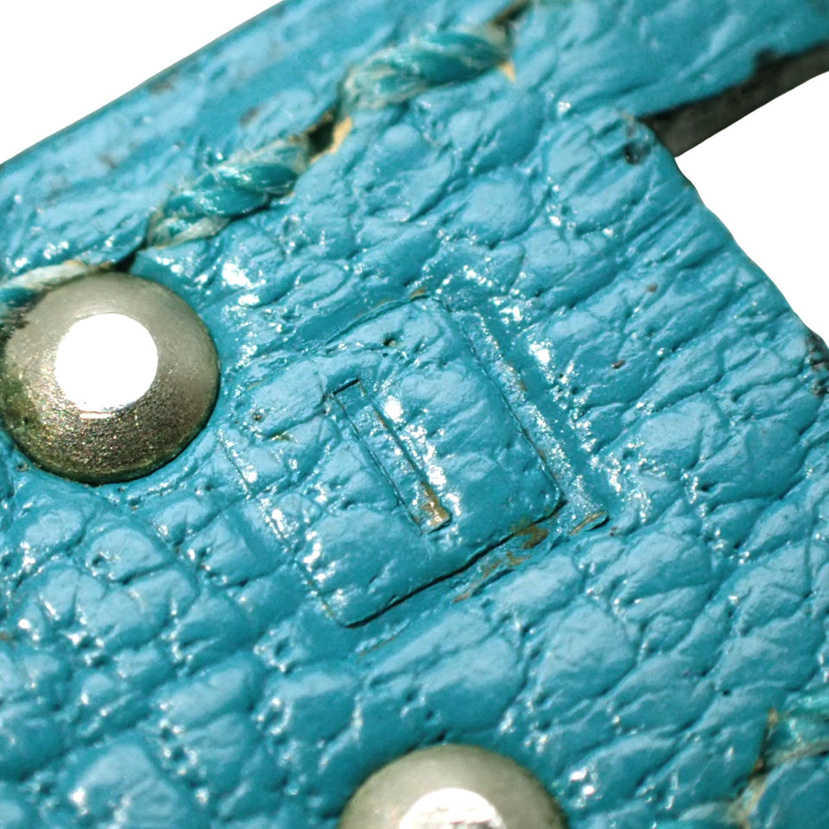 バーキン25 シェーブル パラジウム金具 ターコイズ □I刻印