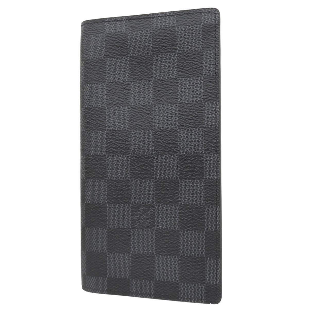 ダミエグラフィット ポルトフォイユ ロン ダミエグラフィットキャンバス グレー ブラック N62227