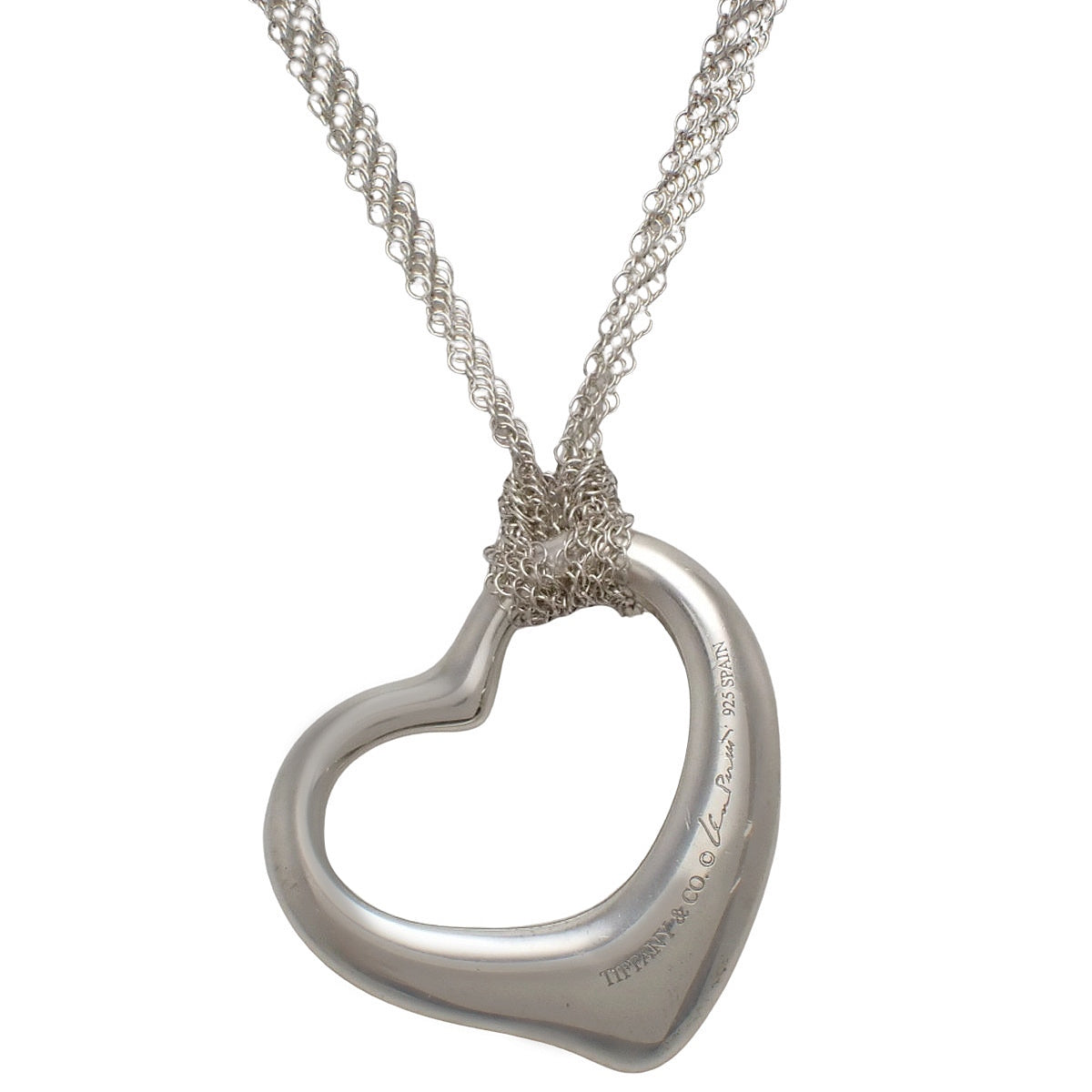 オープン ハート ペンダント シルバー SV925