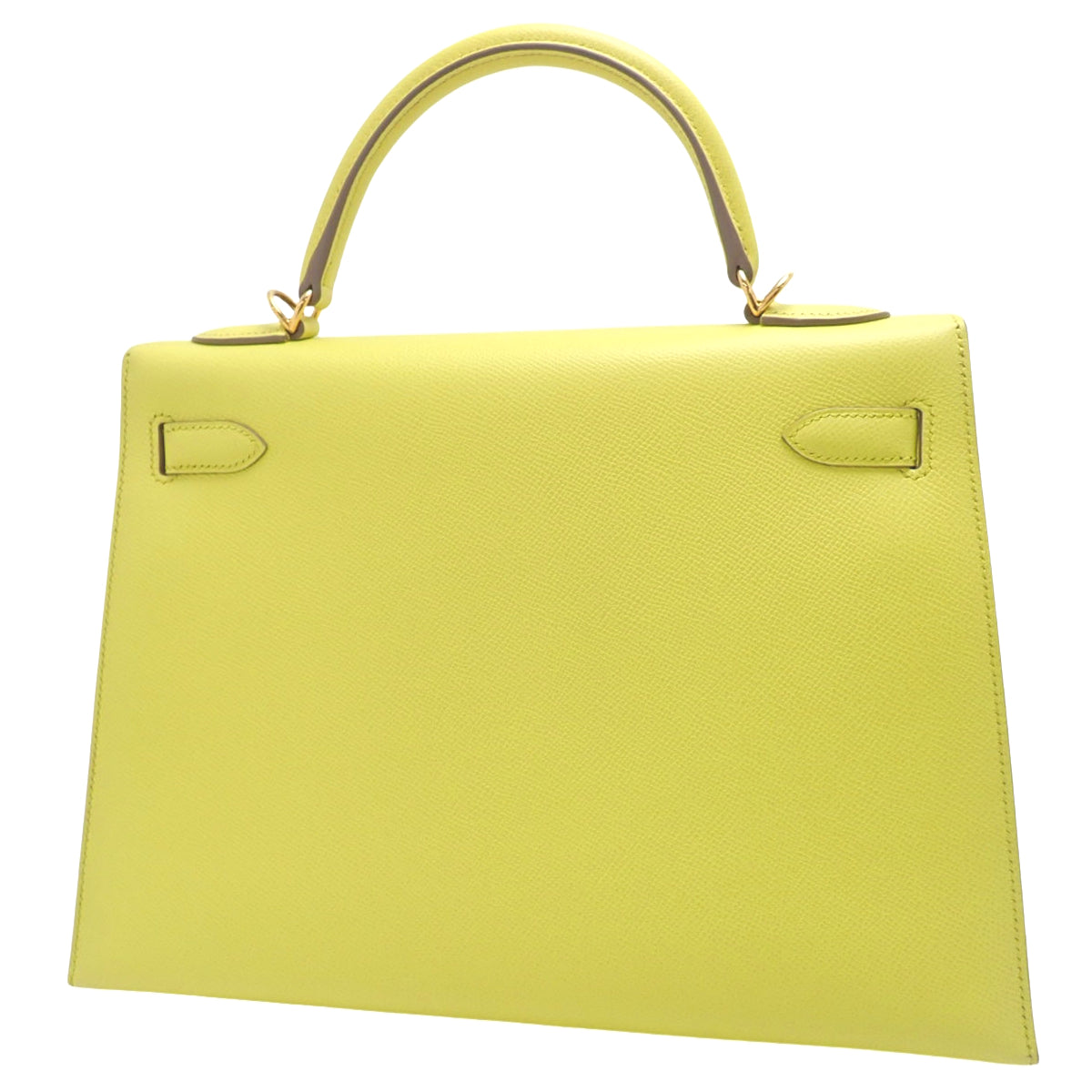 ケリー32 (外縫い) ヴォーエプソン ライム ゴールド金具 R刻印