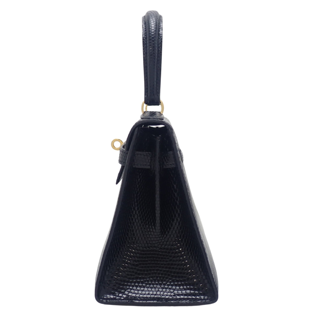 ミニケリー リザード ブラック ゴールド金具 ○S刻印