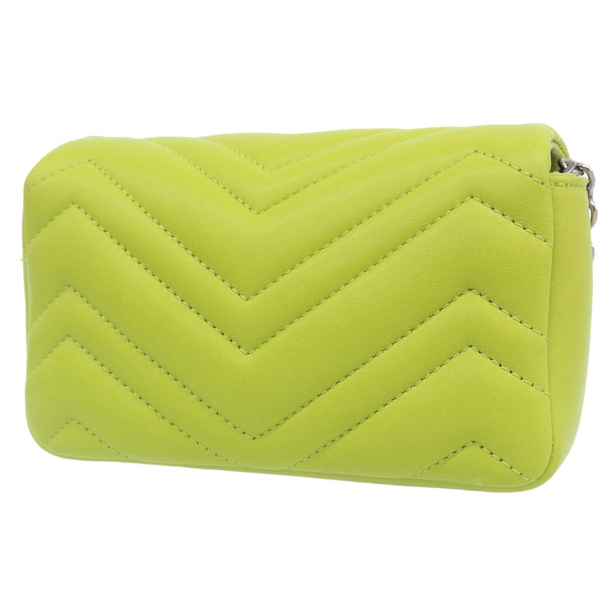 GGマーモント ミニ ショルダーバッグ ナッパレザー ブライトグリーン 841290