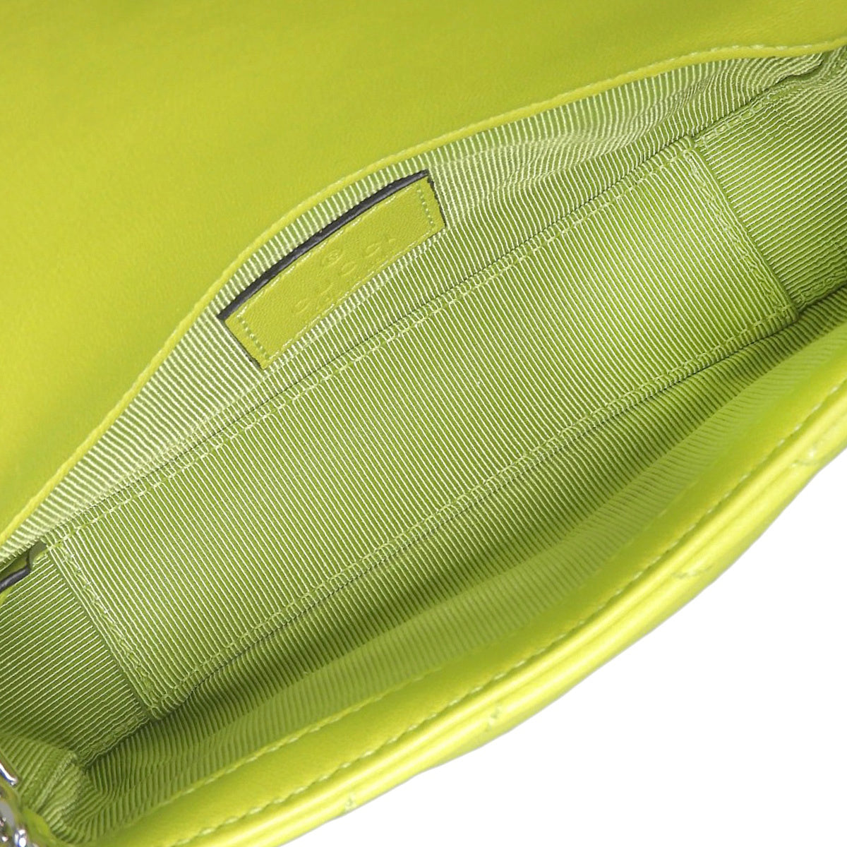 GG Marmont Mini Shoulder Bag Nappa Leather Bright Green 841290