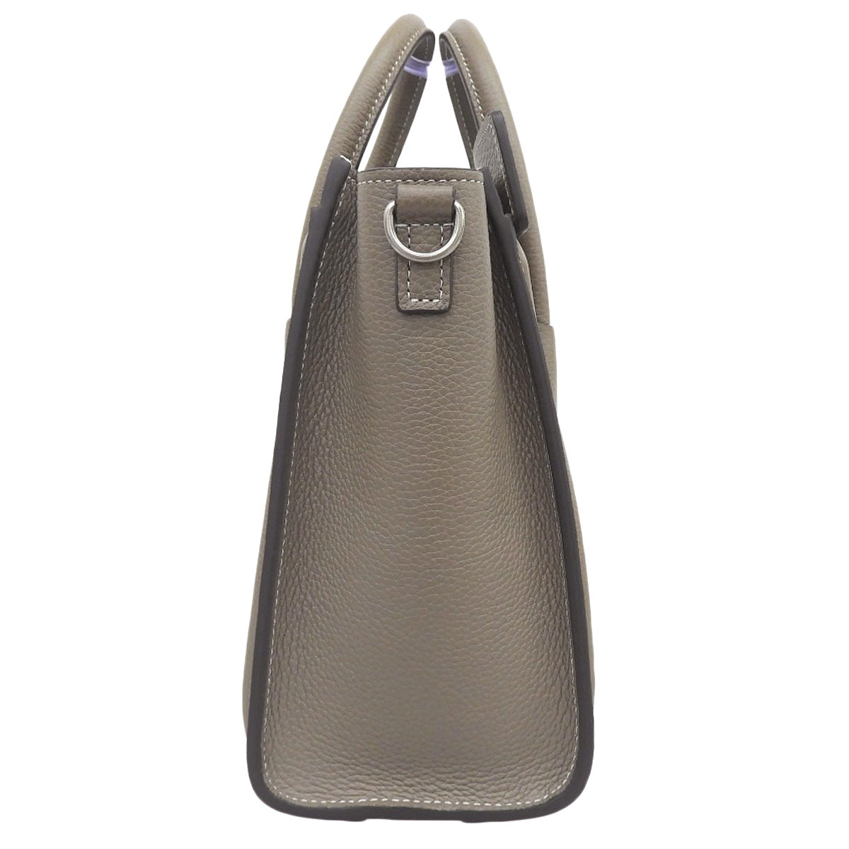 Luggage Nano Shopper in Drummed Calfskin, Slim Fit, 189243DRU.09SO