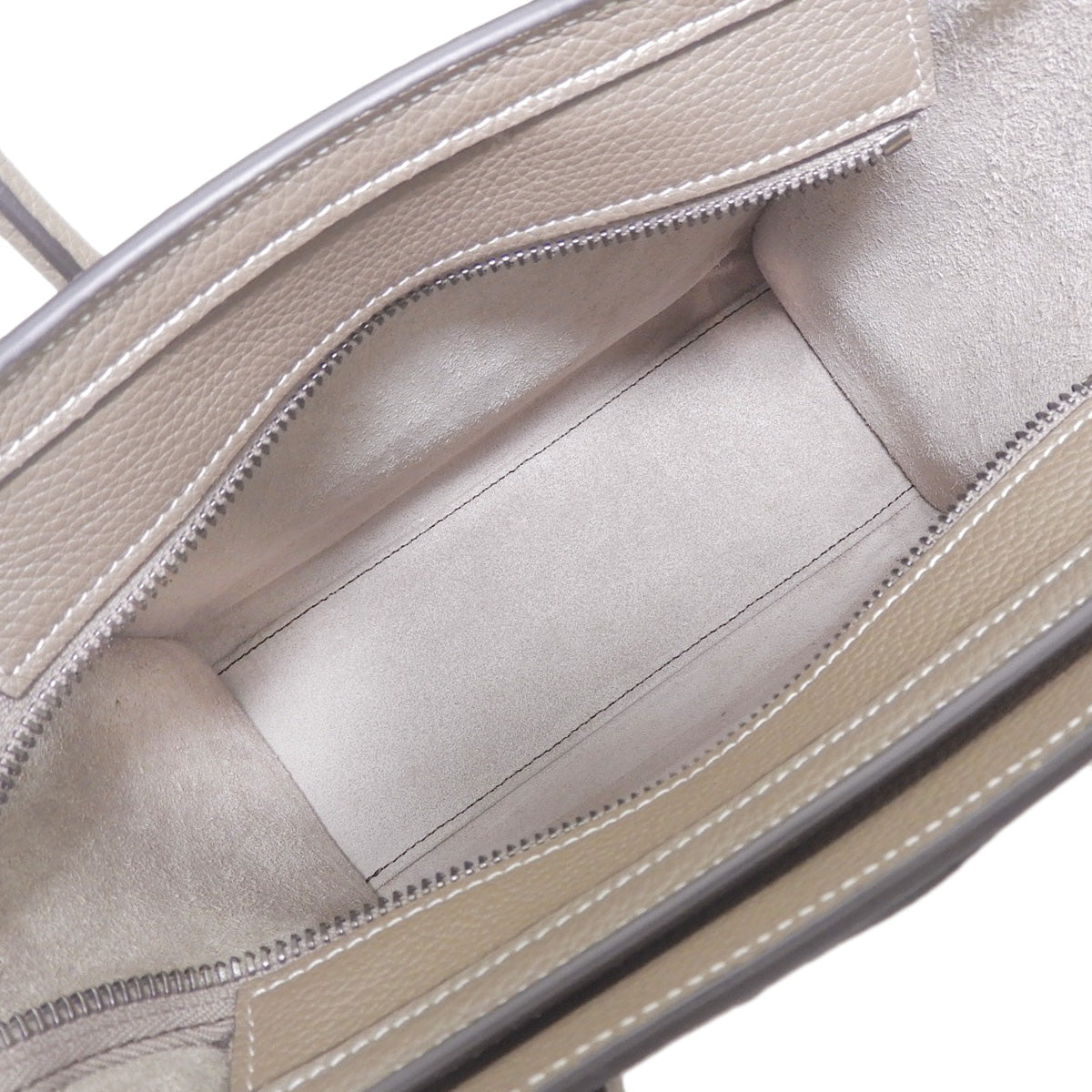 Luggage Nano Shopper in Drummed Calfskin, Slim Fit, 189243DRU.09SO