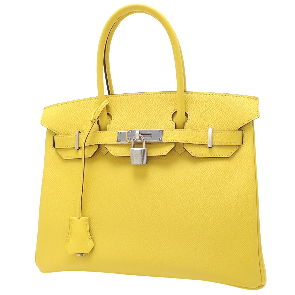 バーキン30 ヴォーエプソン パラジウム金具 ジョーヌナプル シルバー金具 U刻印