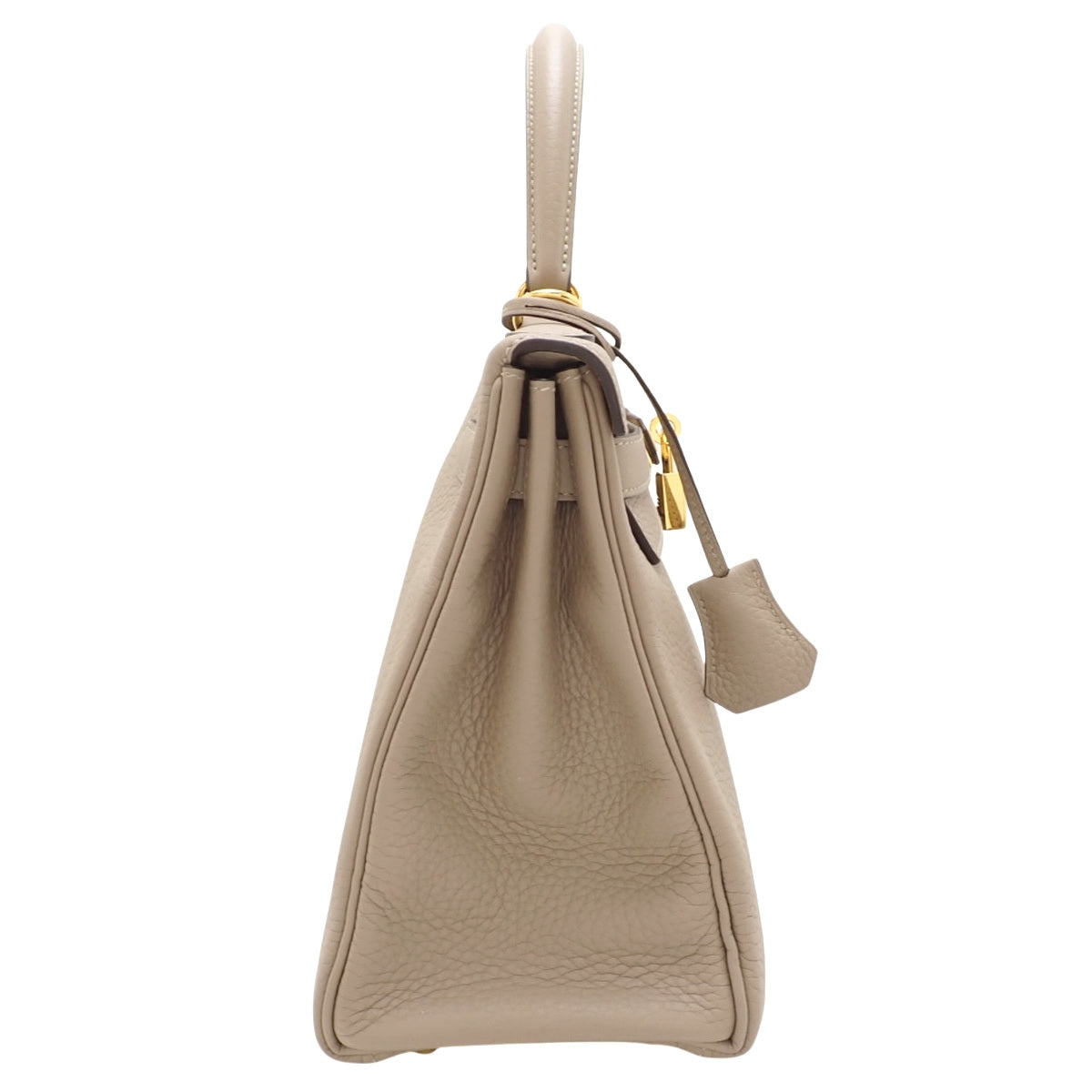 Kelly 28 (内缝) Taurillon Clemence 大象灰 金扣 Z刻印