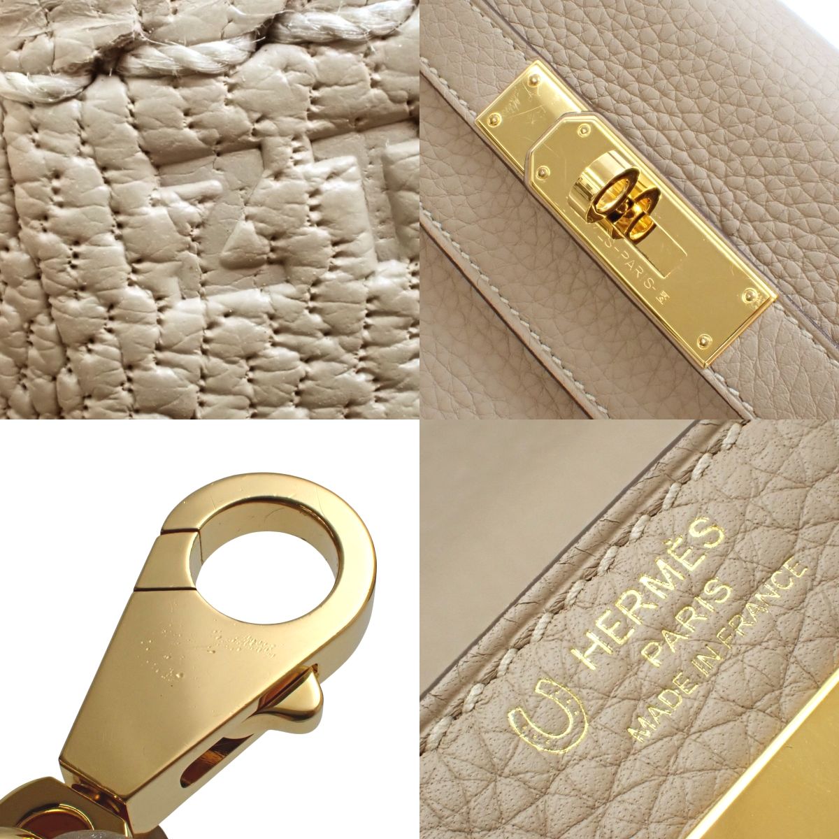 Kelly 28 (内缝) Taurillon Clemence 大象灰 金扣 Z刻印