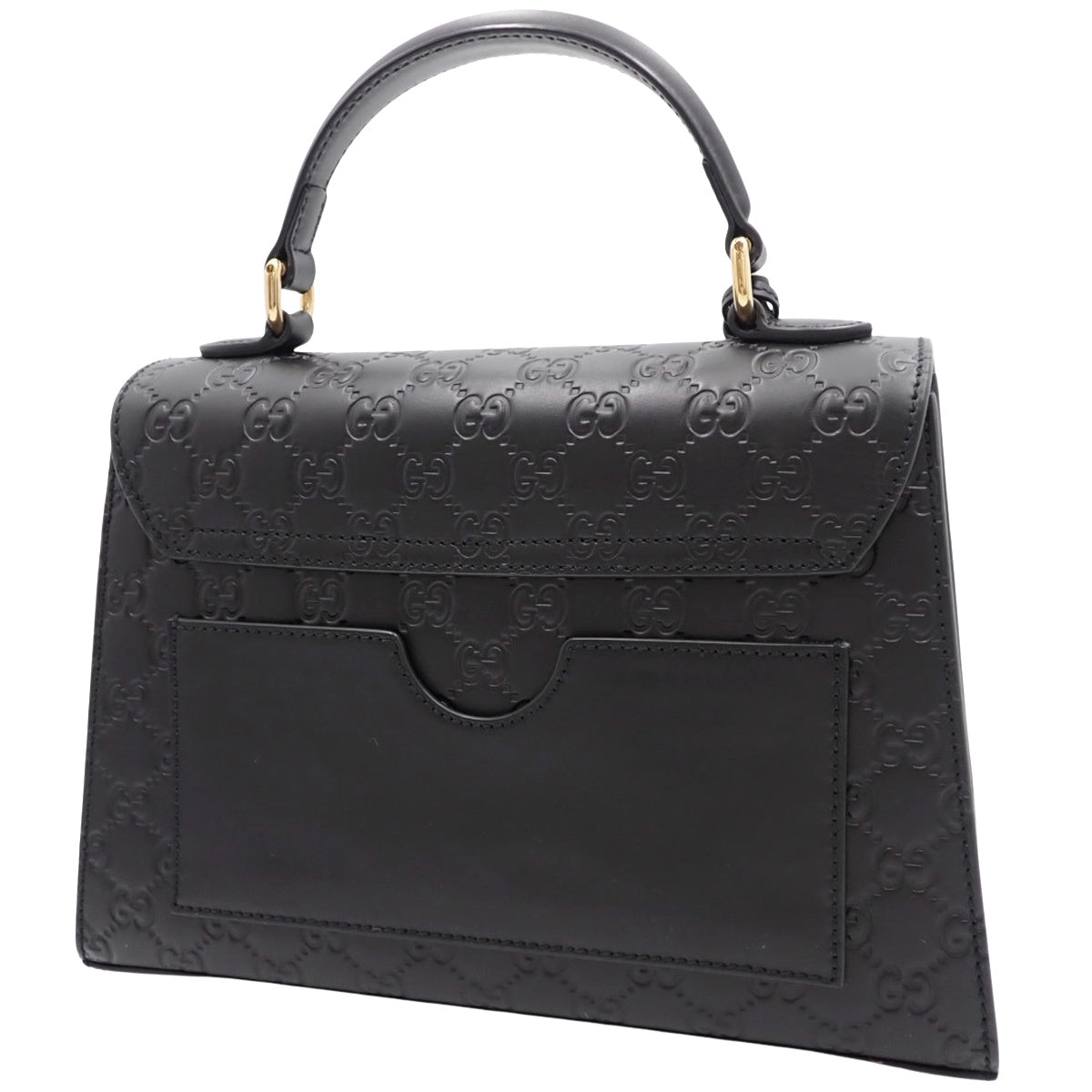 古驰Guccissima Padlock 2WAY手提包 黑色 453188