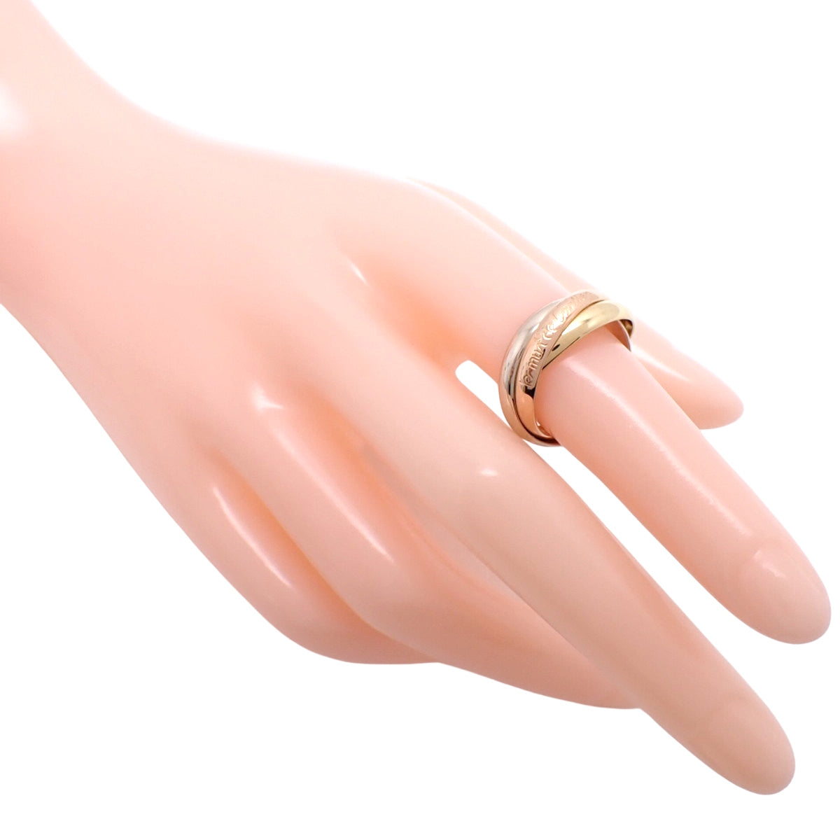 les must de Cartierトリニティリング イエローゴールド K18YG ホワイトゴールド K18WG ピンクゴールド K18PG 54