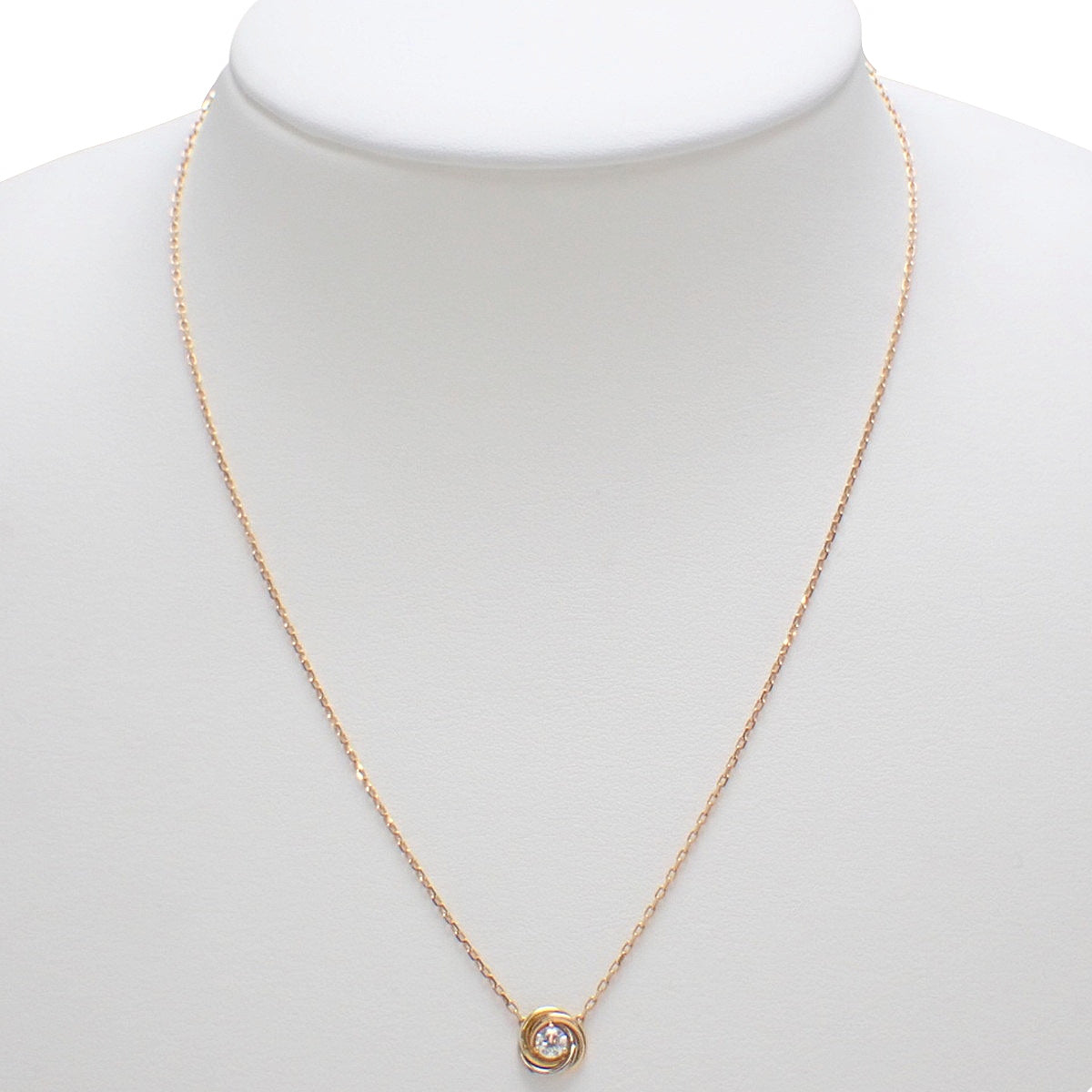 Trinity Pendant, Diamond, Yellow Gold K18YG, Pink Gold K18PG, White Gold K18WG, 2.8g