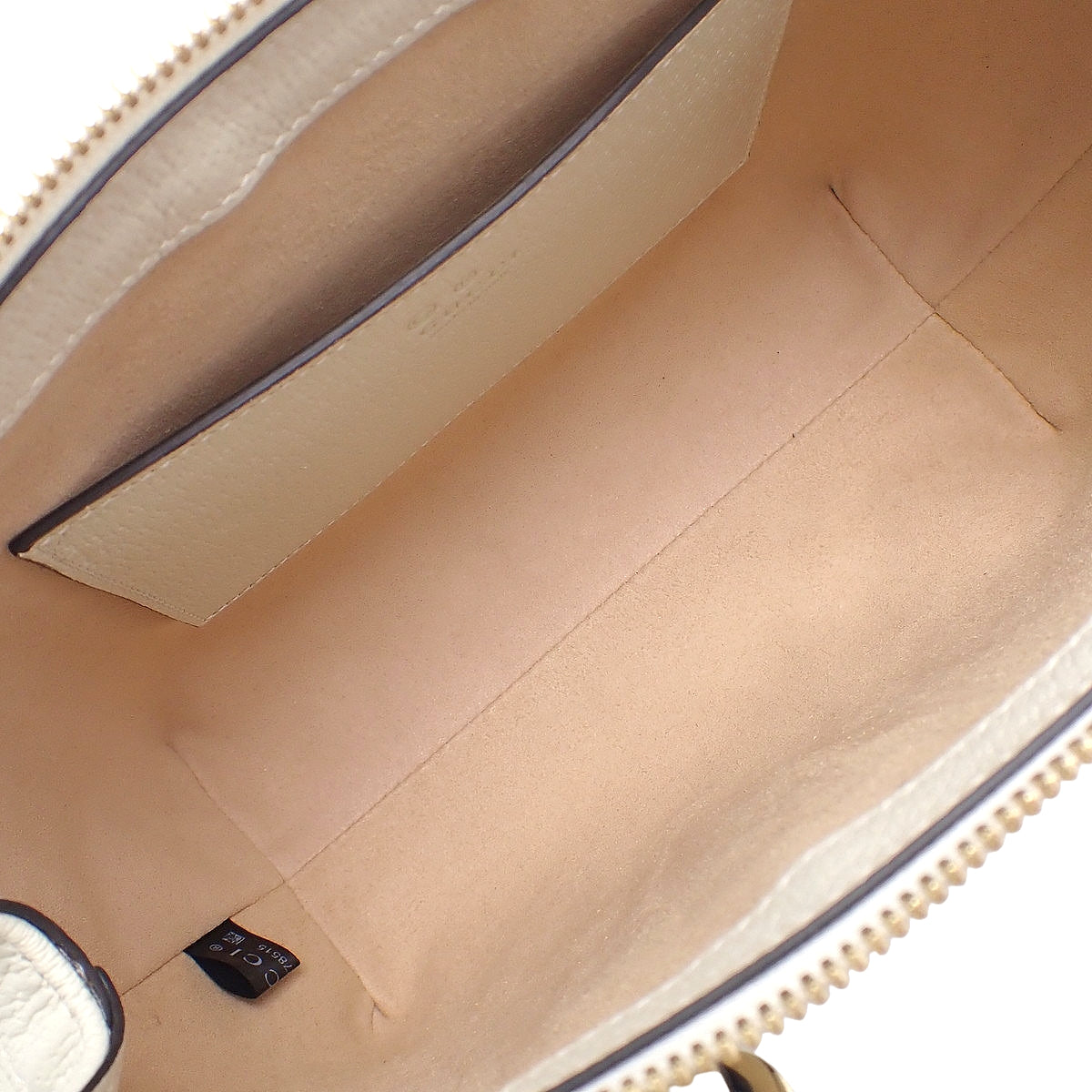 Ophidia GG Small Tote Bag Leather White Red Navy 719882