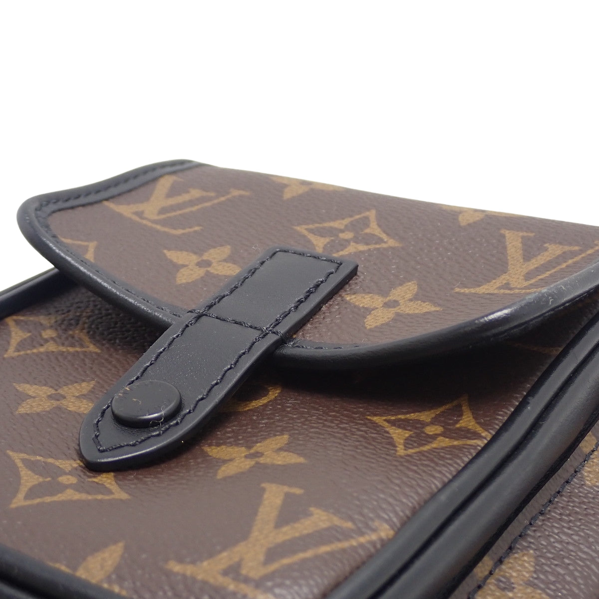 Monogram Macassar Christopher Wearable Wallet Black Brown M69404