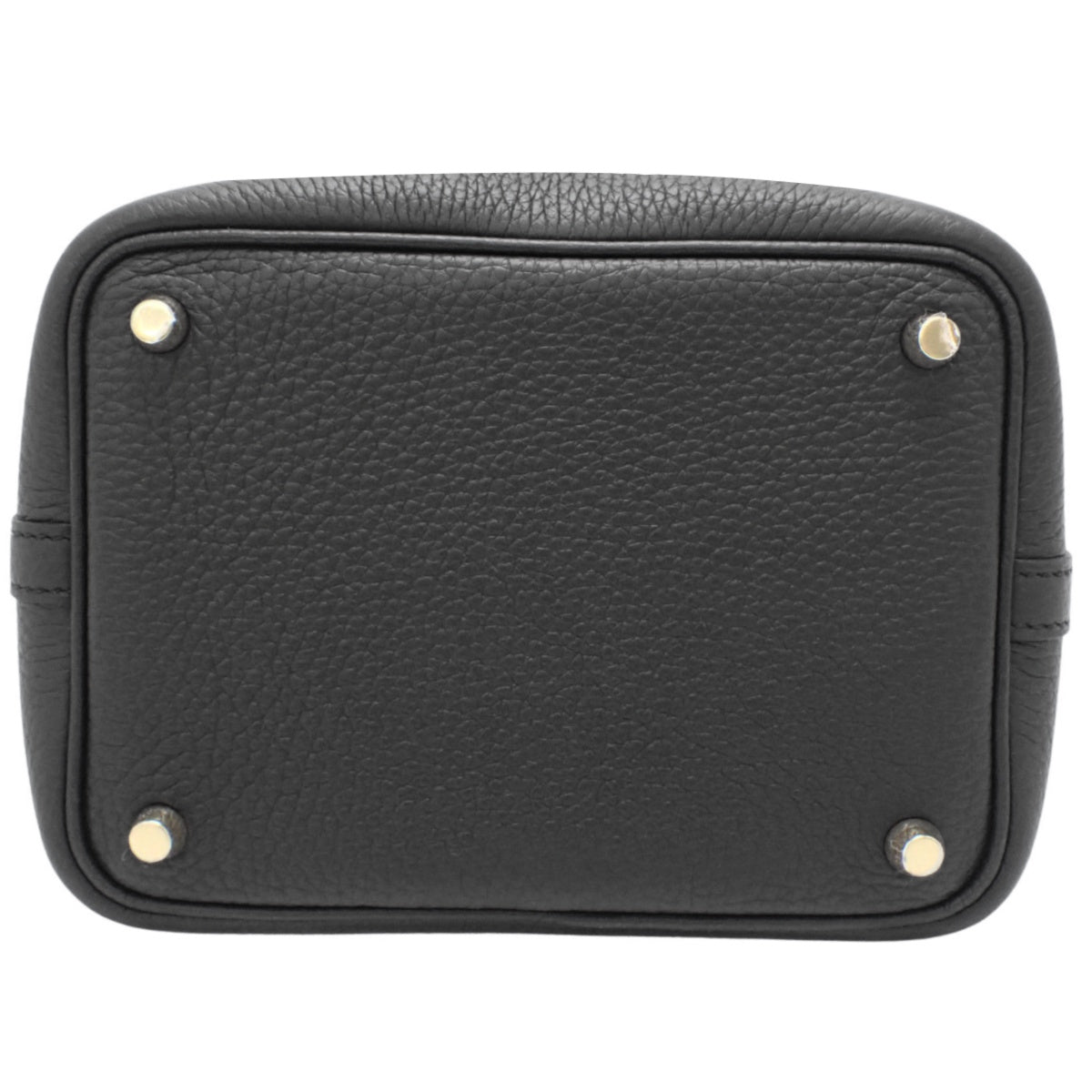 【Brand New】Picotin Lock PM Taurillon Clemence Black Gold Hardware K Engraved